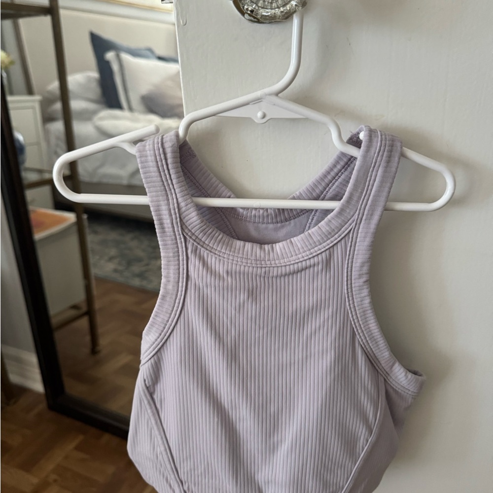 Lululemon Light lavender purple Ribbed sports bra